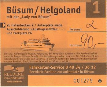 Fahrkarte Bsum
