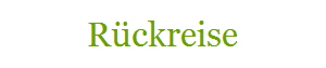Rckreise