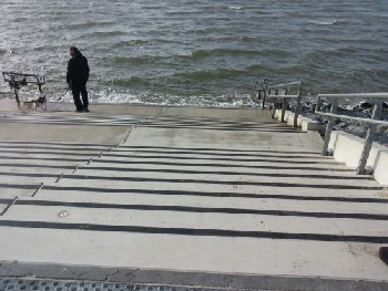 Treppe in die Nordsee